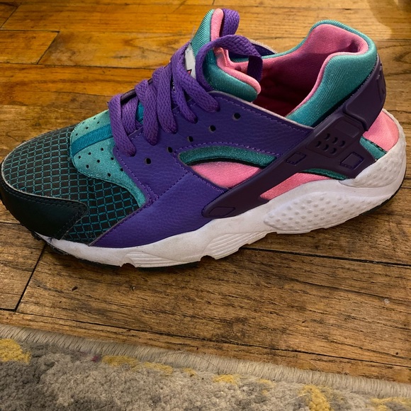 Rare Nike Air Huarache Run Ultra Now Bq7096-300 Multicolor Running Shoes - Picture 5 of 5